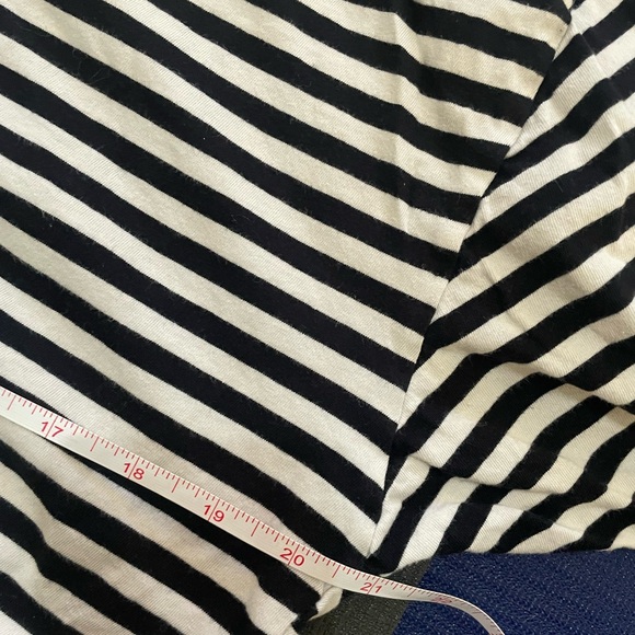 Urban outfitters black and white stripe cotton t shirt crew neck medium - Picture 4 of 5